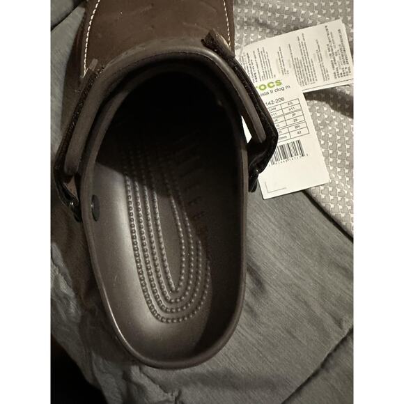 Crocs Yukon Vista II Clog Sandals Shoes Mens 11 Brown Slip On Comfort Casual